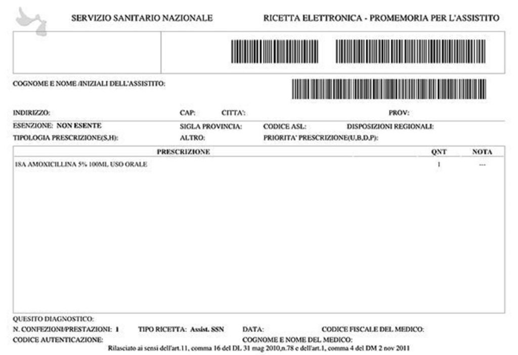 ricetta dematerializzata